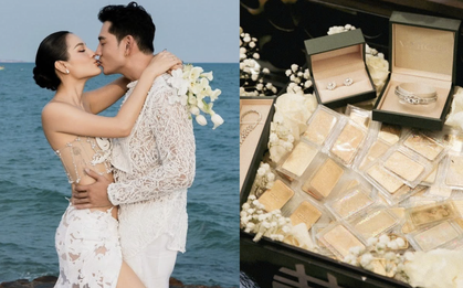 Nam diễn viên Vbiz lấy mẹ đơn thân có 1 con riêng, mang 88 cây vàng kèm 2 tỷ kim cương tới hỏi cưới