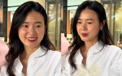 Vợ thiếu gia công ty nhựa Duy Tân xuất hiện mộc mạc, đời thực có xứng danh "mỹ nhân không tuổi"?