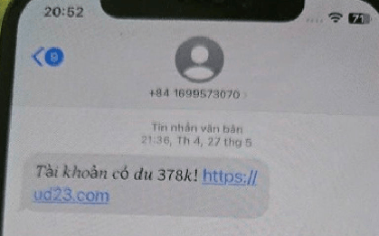 Công an thông báo đến tất cả người dân nhận được tin nhắn SMS có nội dung sau