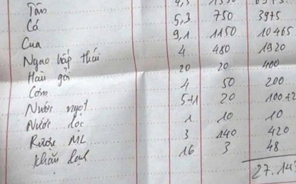 Khách kêu đắt khi ăn trưa hết 27 triệu đồng ở Hạ Long: Chủ nhà hàng giải thích, kết quả kiểm tra