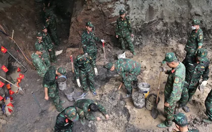 Huy động 5 Đội K quy tập hài cốt liệt sĩ tại Công viên Lê Thị Riêng