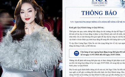 Tiệm vàng của Á hậu Hoàng Thanh Nga thông báo tạm ngừng hoạt động 2 tuần để "nâng cấp hệ thống" trước khi giám đốc bị khởi tố