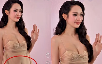 Vũ Thúy Quỳnh mặc váy rộng vẫn không giấu nổi vòng 2 lùm lùm