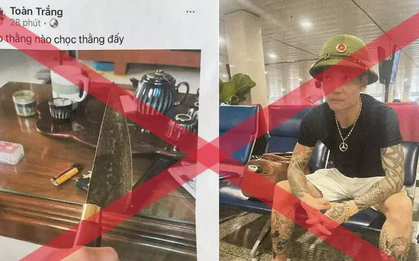 Gã "giang hồ mạng" cầm kiếm đuổi người bật khóc khi bị cảnh sát bắt giữ