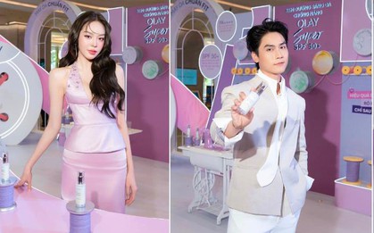 Quân A.P, hoa hậu Thanh Thuỷ, Võ Điền Gia Huy nổi bật tại sự kiện của OLAY