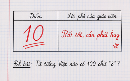 Từ tiếng Việt nào có 100 chữ Ô? - 99% đã thử thách và bó tay!