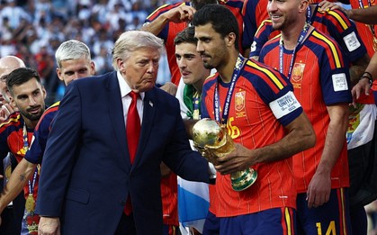 Sự xuất hiện của Tổng thống Donald Trump tại trận chung kết World Cup gây chú ý đặc biệt
