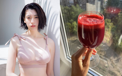 Thức uống màu đỏ đầy ở chợ Việt giúp búp bê Nhật Bản chống nắng, bơm collagen căng mọng