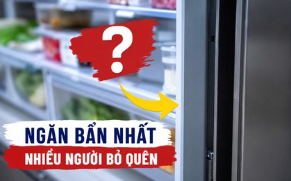 Phát hiện ngăn bẩn nhất trong tủ lạnh, nhiều người chưa từng vệ sinh