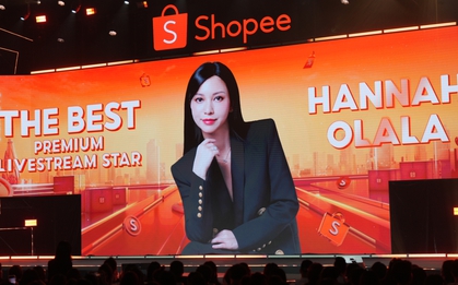 Shopee vinh danh Hannah Olala là 'Best Premium Livestream Star' năm thứ ba liên tiếp