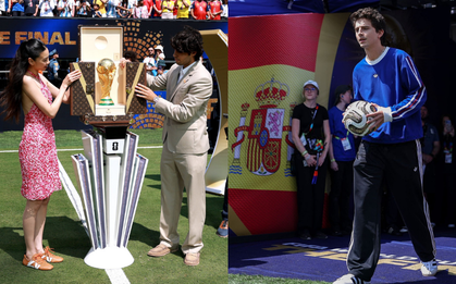 Vì sao mỹ nhân Trò Chơi Con Mực là người rước cúp vàng World Cup, còn Timothée Chalamet đem quả bóng định đoạt ra sân?