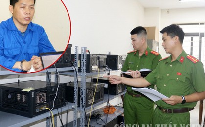Công an đồng loạt khám xét, bắt Lê Trung Hiếu SN 1984, thu 66 máy tính, 2 ô tô, 5 sổ đỏ, 14 tỷ đồng