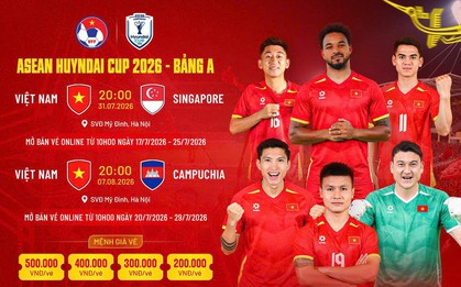 Mở bán vé xem đội tuyển Việt Nam trên sân Mỹ Đình tại ASEAN Cup 2026