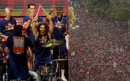2 triệu CĐV nhuộm đỏ Madrid chào đón Tây Ban Nha rước cúp vàng World Cup trở về: Yamal làm "cơ trưởng" trong đêm lịch sử!