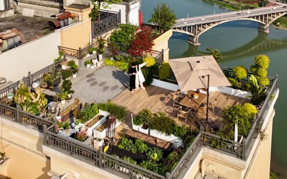Biến sân thượng tầng 32 của penthouse thành vườn rau, ao cá: Lại 1 tác phẩm kinh điển của "Pháp sư Trung Hoa"