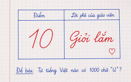 Từ tiếng Việt nào có 1000 chữ U? - 99% nghe xong là vò đầu bứt tai