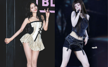 Jisoo và nữ thần AI đại diện cho đôi chân chuẩn đẹp Kpop, cặp đùi "mật ong" sexy cỡ này