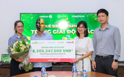 Làm vườn xong, người đàn ông nhận tin trúng độc đắc Vietlott hơn 8 tỷ đồng