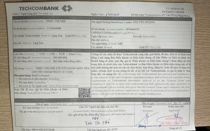 Phát hiện giao dịch chuyển khoản 200 triệu đồng từ MB Bank sang tài khoản Techcombank của Triệu Thị Nhé SN 1996, công an lập tức vào cuộc điều tra