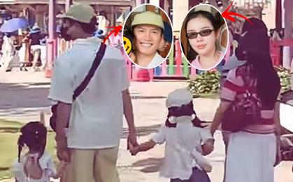 "Tóm dính" cặp ca sĩ Vbiz bí mật yêu 6 năm đi chơi riêng cùng 2 em bé