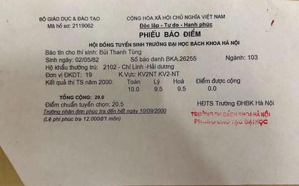 Tấm giấy báo điểm ĐH Bách khoa năm 2000 khiến nhiều người trầm trồ: Profile nhân vật sau 26 năm càng ấn tượng