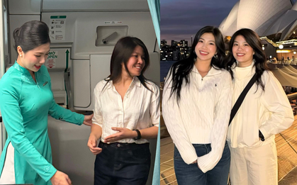 Bức ảnh tiếp viên hàng không ở Hà Nội và mẹ gần 50 tuổi đi du lịch Úc đang viral vì trông như chị em