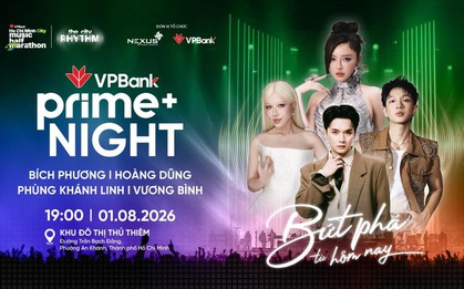 Đêm nhạc VPBank Prime's Night - VPBank Ho Chi Minh City Music Half  Marathon 2026 hé lộ dàn line-up gây sốt