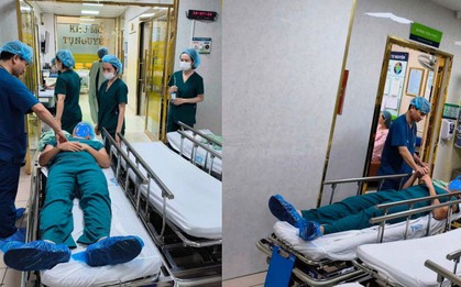Theo vợ vào phòng sinh, người chồng bất ngờ ngất xỉu trước khi vợ mổ, các bác sĩ gây mê phải lập tức quay sang "cấp cứu" cho chồng