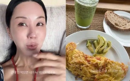 “Madona Hàn Quốc” ăn sáng đơn giản để duy trì body U60 bốc lửa