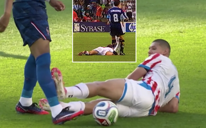 Cầu thủ Paraguay đá thẳng vào ống đồng của Mbappe vẫn thoát thẻ phạt, David Beckham từng làm tương tự thì bị đuổi khỏi sân