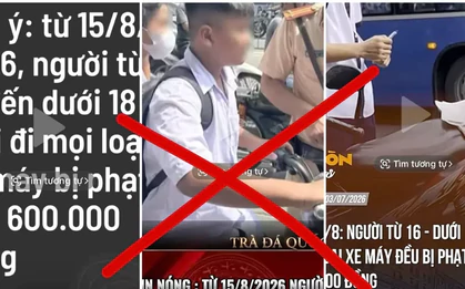 Cục CSGT bác bỏ thông tin “người từ 16 đến dưới 18 tuổi đi mọi loại xe máy đều bị phạt”