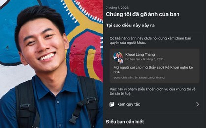 Khoai Lang Thang bị đánh bản quyền hình ảnh của chính mình
