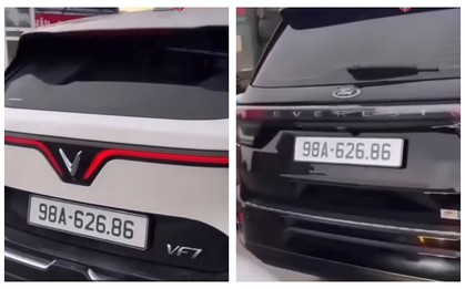 Đang đi đường bỗng gặp 2 ô tô trùng biển số, người đàn ông quay clip gửi CSGT: Cái kết