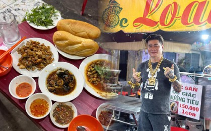 Ông chủ đeo 116 lượng vàng bán ốc mỗi tối: Nhân viên bưng bê cũng đeo vàng đầy tay, nhiệt tình miễn phí trà đá và giữ xe cho khách