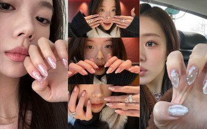Nhiều gái xinh khoe nail chấm bi bắt trend 2026, lên tay màu nào cũng xinh yêu như nữ chính phim Hàn
