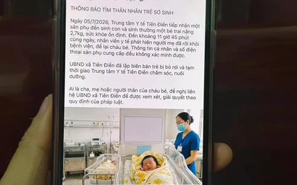 Sinh bé trai xong, người mẹ để lại con rồi mất liên lạc