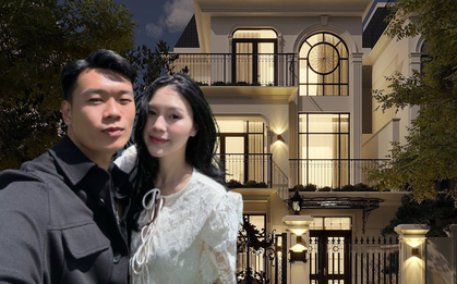 Cuộc sống viên mãn của cầu thủ Thành Chung và mỹ nhân Tuyên Quang trong căn biệt thự ở Hà Nội
