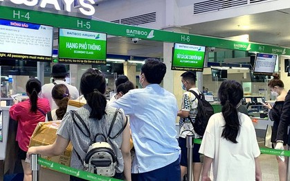 Quầy check-in của Bamboo Airways hiện tại