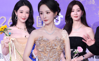 Dương Mịch lộng lẫy át vía Lưu Thi Thi, Dương Tử visual không ai tin nổi tại lễ trao giải Bách Hoa