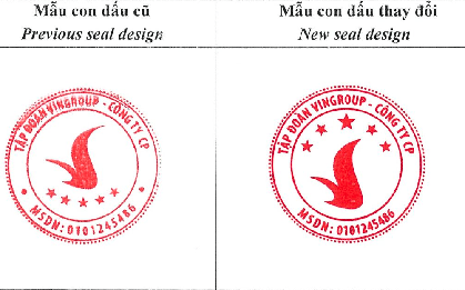 Từ hôm nay, Vingroup chính thức có mẫu con dấu mới