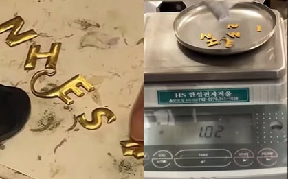 Phát hiện logo điều hòa chứa 3,75 gram vàng trị giá hơn 13 triệu đồng