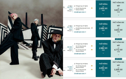 Vé concert BIGBANG vừa hết, vé máy bay ra Hà Nội đã vọt lên 4 triệu/chiều