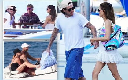 Địa Trung Hải “chia đôi” nhà Beckham: Cậu cả tình tứ cùng vợ xuất thân nhà tỷ phú, Beck-Vic và các con quây quần trên du thuyền khác