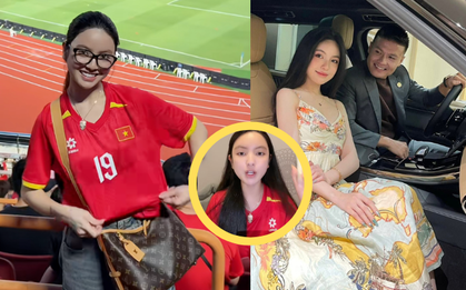 Chu Thanh Huyền đeo trang sức hơn 1 tỷ đi cổ vũ, đêm về livestream bán hàng tới 2h sáng: Quang Hải được khen “chọn đúng người”