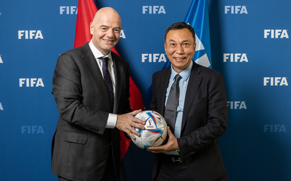 Chủ tịch FIFA Gianni Infantino dự khán trận ĐT Việt Nam vs Thái Lan trên sân Mỹ Đình