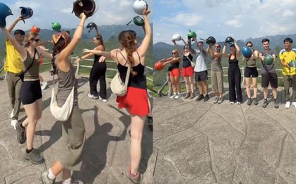 Clip đoàn khách Tây Ban Nha múa bài 'Việt Nam quê hương tôi' trên núi gây sốt