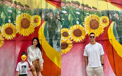 "Tóm dính" cảnh Hoàng Oanh ra mắt Lê Giang Patrik với con trai từ lễ 2/9/2025