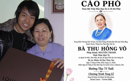 Thông tin cáo phó của mẹ ca sĩ Quang Lê