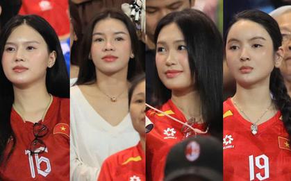 Dàn WAGs Chu Thanh Huyền, Doãn Hải My, vợ Xuân Son đọ sắc trên sân Mỹ Đình nhưng vợ Thành Chung mới chiếm "spotlight"