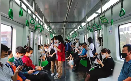 Tuyến đường sắt Nhổn - Ga Hà Nội phục vụ 30.000 lượt khách mỗi ngày